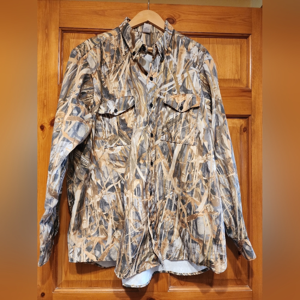 True Timber Flooded Button-Down Shirt, 2X